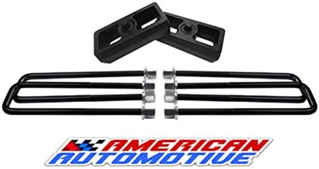 American Automotive 2007-2017 Tundra Lift Kit 1.5" Solid Steel Blocks + Extra Long 10" U Bolts