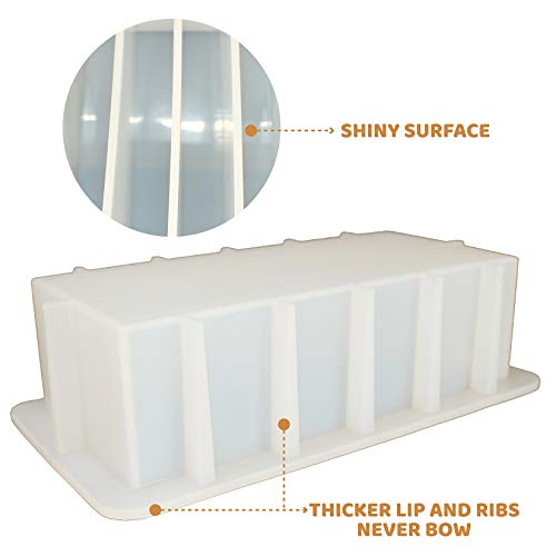 Silicone Loaf Soap Mold Dividers 8" Acrylic Partition Clapboard