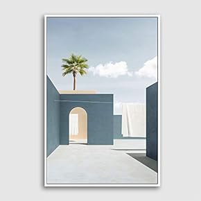 Framed Canvas Wall Art for Living Room, Bedroom Colorful Corridor Canvas Prints for Modern Home Decoration Ready to Hang - 16"x24" inches