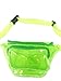 LYB FASHION Translucent Holographic Fanny Pack Solid Color Waist Polyurethane (Clear Green 005S)