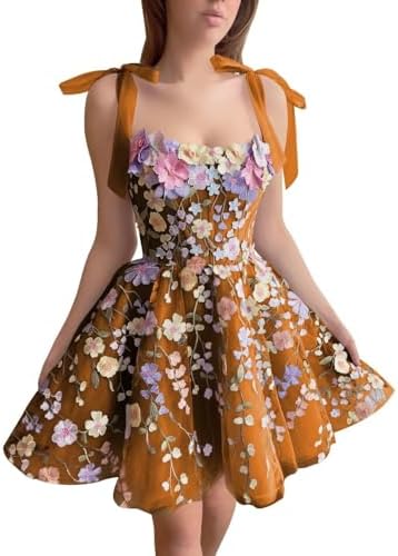 embroidered lace applique short homecoming dress Pretty Short Satin A-line Lace Up Homecoming Dresses With Embroidered Appliques