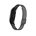 OLLIVAN for Xiaomi Mi Band 3 Replacement Strap, Stainless Steel Wristband Bracelet Replacement Band Wrist Strap for Mi Band 3 Tracker, Host Remove Easily via Double Elastic Buckle (Buckle Black)