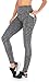 Ewedoos Yoga Pants with Pockets for Women Ultra Soft Leggings with Pockets High Waist Workout Pants (Space Dye Gray, Small)thumb 2