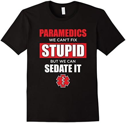 Mens Paramedic funny shirt - Paramedic shirts for women Medium Black