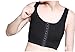 Breathable Super Flat Les Lesbian Compression 3 Rows Central Clasp Chest Binders (Small, Black)