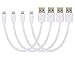 OTHOKING Lightning Cable / iPhone Charging Charger Cable (8 in) for iPhone X / 8 / 8 Plus / 7 / 7 Plus / 6 / 6 Plus / 5S (White 4 Pack)