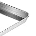 Baking Sheets Set of 2, HKJ Chef Cookie Sheets 2 Pieces & Stainless Steel Baking Pans & Toaster Oven Tray Pans, Rectangle Size 16Lx12Wx1H inch & Non Toxic & Healthy & Easy Clean