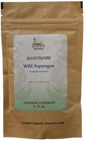 Organic Shatavari Powder Wild Asparagus racemosus 100gms Feminine Harmony USDA Certified 100% Organic Herb