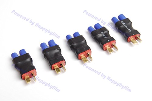 Lot (5) Female EC3 to Male T-Plug Adapter Connector RC Power Connector Adapter