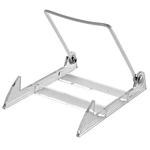 GIBSON HOLDERS 2PL Display Stand with Clear Base, Medium, White, 12-Pack