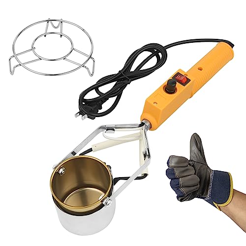Lead Melting Pot, Lead Melting Pot for Fishing & Bullets Molds Kit, Electric Melting Pot for Lead, Crucibles for Melting Metal, Suitable for Fishing Weight Molds & Metal Pendant 、DIY（300W）