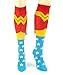 DC Comics Wonder Woman Knee High NON- Shiny Cape Socks