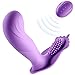 Bombex Silicone G Spot Vibrator - Wearable Vibrating Dildo - Waterproof & Remote Control Masturbator for Women, 10-Frequency Dual Action Adults Sex Toy for Female & Couples(Purple)