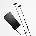 Amazon Basics in-Ear Headphones with Flat Cable and Universal Mic - Black