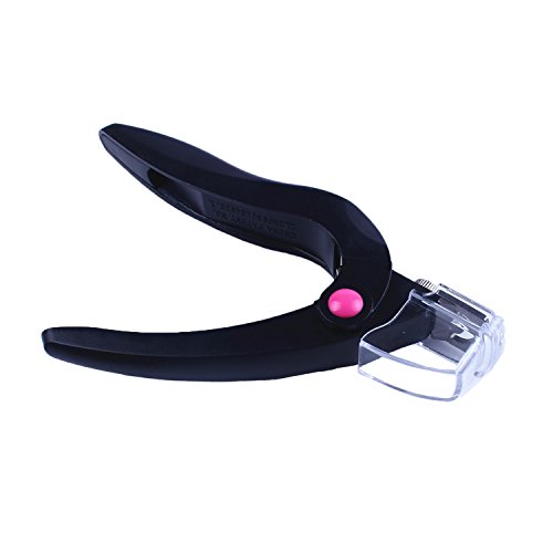 BTArtbox Acrylic False Nail Tip Cutter with Clear Plastic Canister