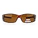 SA106 Womens Rhinestone Rectangular Polarized Fit Over Glasses Sunglasses Tortoise Black Tortois Brown