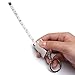 2Pcs Portable Full Metal Mini Ruler Tape Measure Multifunctional Keychain Key Ring