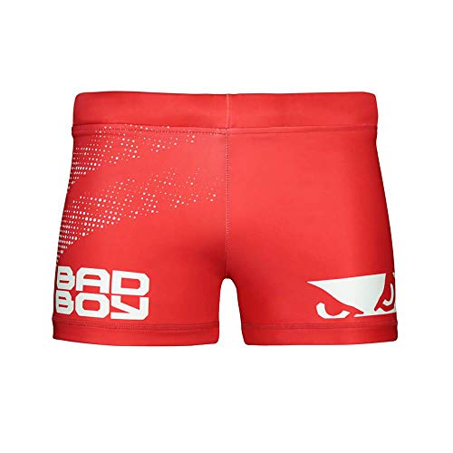 Bad Boy Classic Polyester Competition MMA Mixed Martial Arts Vale Tudo Shorts Red/White - X-Large - Thumbnail 5