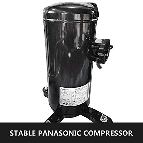 Mophorn 5 Tons Air-Cooled Industrial Chiller 5 HP Compressor Finned Condenser Micro-Computer Control & 67L Stainless Steel Water Tank