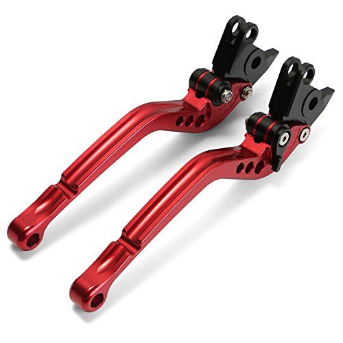 CICMOD Motorcycle Brake & Clutch Lever Adjustable For YAMAHA FZ6 FZ6R FZ8 FZ1 XJ6 (Red)