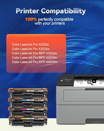 Skydo 220X Toner Compatible for H P 220X 220A Toner for Color LaserJet Pro MFP 4302dw 4302fdw 4302fdn 4202dw 4202dw, Toner Cartridge W2200X W2201X W2202X W2203X