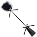 Ldoux Flirting Whip with Feather and Leather Slapper for Couples Adult Toy SM Restraint Bondage Sex Role Play Game(51cm)