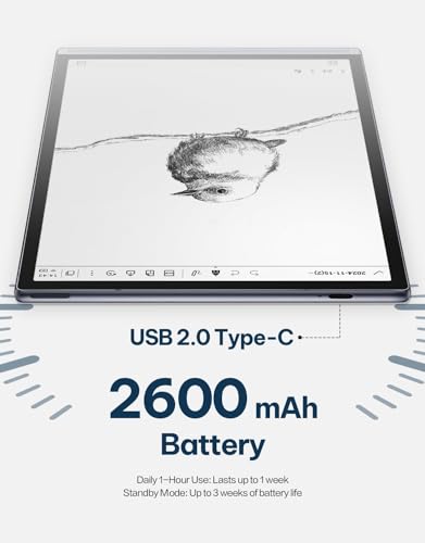 AINOTE Air 2, 8.2" AI Smart E Ink Tablet with Stylus & Adjustable Light, AI Model-Powered Multi-Language Transcription, Paper Note-Taking Tablet Digital Notebook Schedule Management for Meetings Study