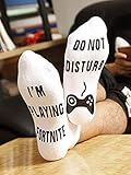 Pinsparkle Funny Socks for Women Men Cotton Letter Printed Winter Warm Thick Knit Funny Socks Cozy Crew Socks