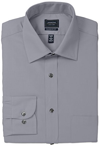 Arrow men s big and tall poplin regular fit solid sprea…
