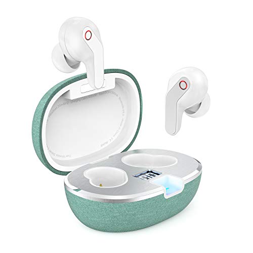 T15 Wireless Earbuds, in Ear Bluetooth 5.0 Headphones with LED Display Charging Case, Waterproof Low Latency Stereo True…