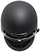 Core Helmets Deluxe Half Helmet (Flat Black, Large)