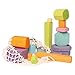 Grimm's Tree Slices - First Wooden Building Blocks Set for Baby & Toddler in Pastel Colors