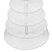 Yaheetech 7 Tier Circle Acrylic Cupcake Party Birthday Wedding Cake Stand Clear Christmas Gift