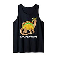 Tacosaurus Art | Cool Dino Taco Cinco De Mayo Funny Gift Tank Top