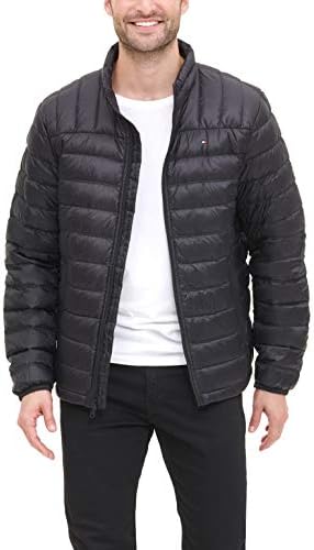 Tommy Hilfiger Men's Lightweight Water Resistant Packable Down Puffer Jacket (Standard and Big & Tall)