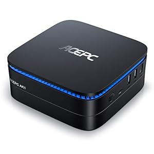 ACEPC AK1 Mini PC,8GB RAM 128 GB ROM Intel Celeron J3455 Windows 10 Pro Mini Computer,Support mSATA/2.5 ” SSD/HDD, 4K…