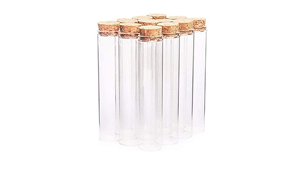 Danmu Art 12 st 26 ml 22 mm x 100 mm miniglasflaskor burkar 