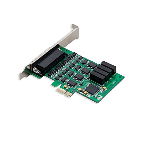 IO Crest 4 Port RS-232 Serial PCIe 2.0 X1 Controller Card Components SI-PEX15042