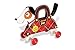Janod Crazy Rocky Dog Pull Along Early Learning and Motor Skills Toy Made of Cherry Wood for Ages 12 Months+