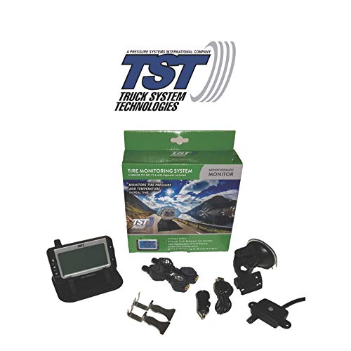 TST 507 4 Sensor Flow Through Tire Monitoring System with Monochrome Display - Handles Multiple Trailers