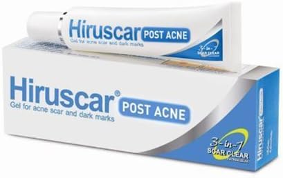Inflammation 3 in 1 Hiruscar Postacne Gel Anti Acne Scar Dark Spots Pimples 10 G.