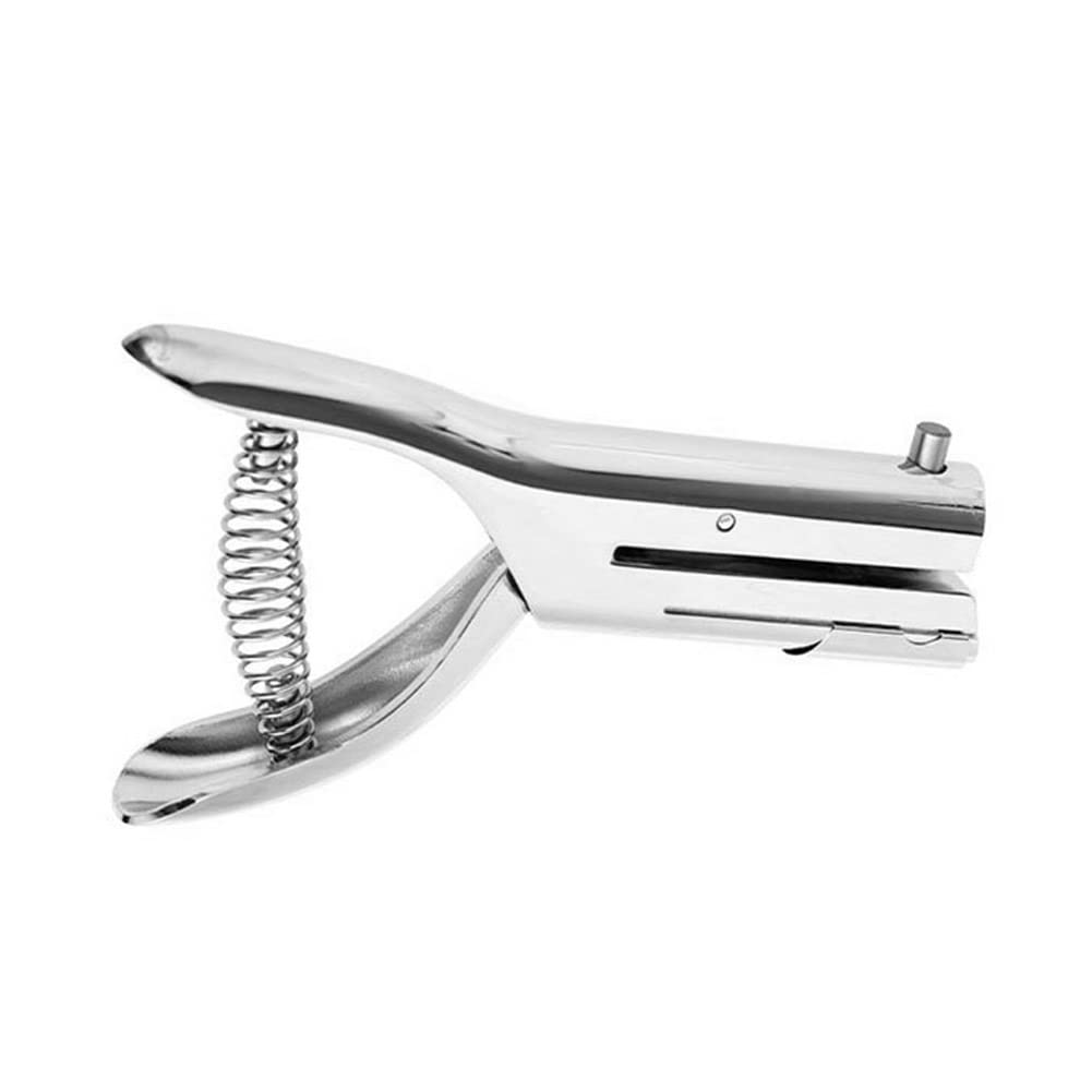 Heavy Duty Hole Punch, 2-inch Reach 2mm Deep Hole Punch, Long Hand Held Single Hole Punch, for Paper Cards Plastic Cardboard PVC Badge Photos (1/8''-3mm)