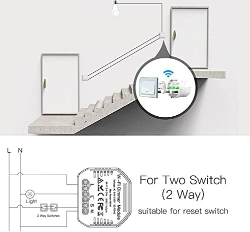 DIY Smart WiFi Light LED Dimmer Switch Smart LifeTuya APP Remote Control 12 Way SwitchWorks with Alexa Echo Google Home
