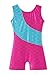 DAXIANG One-piece Leotard Mermaid Rainbow Colourful Gymnastics Biketard Shortall for Little Girls,Rose,120(5-6Y)
