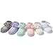 EPEIUS 6 Pairs Baby-Girls Infants Eyelet Frilly Lace Socks Princess Ankle Socks for 6-12 Months Ivory/Pink/White/Gray/Mint Green/Purple