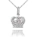 TIDOO Jewelry Womens Queen and Pendant Necklace 3 Lays Rose Gold/Platinum Plated With Austrain Crystals