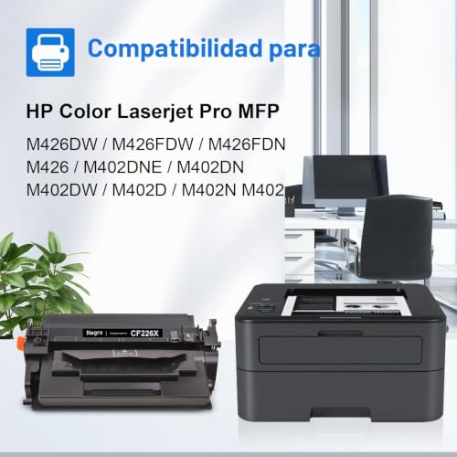 myCartridge 26X Compatible for HP CF226X Toner for HP LaserJet Pro MFP M426fdw for LaserJet Pro M402DNE M402N for 26X CF226X 26A CF226A (1 Black)