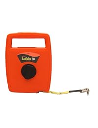 Lufkin 703d 1 2 inch by 50 foot engineer foot Hi Viz Naranja Cinta lineal Fibra de vidrio