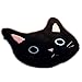 Soft Rug Machine Washable Cut Cat Coral Velvet Non-slip Mat 23.6723.6 Inches Doormat (Black)