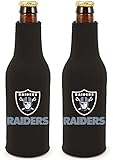 NFL Football 2014 Team Color Logo Bottle Suit Holder Cooler 2-Pack (Oakland Raiders)